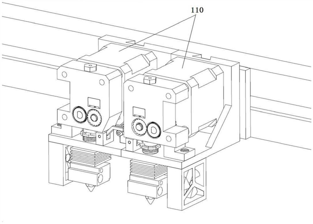 A 3D printing self-adaptive compression feeding mechanism and printing method