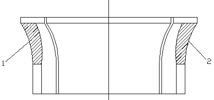 Resin lining steel molding plate for undevelopable cone curve face structure and manufacturing method thereof