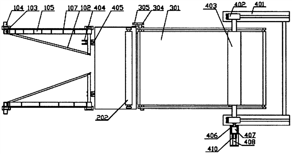 A ton bag automatic rolling machine