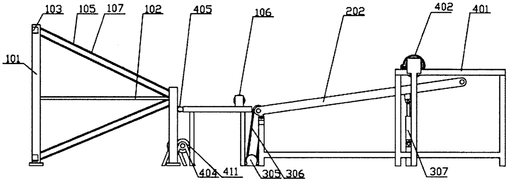 A ton bag automatic rolling machine