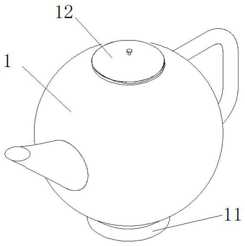 Cooling device and cooling system for heating teapot