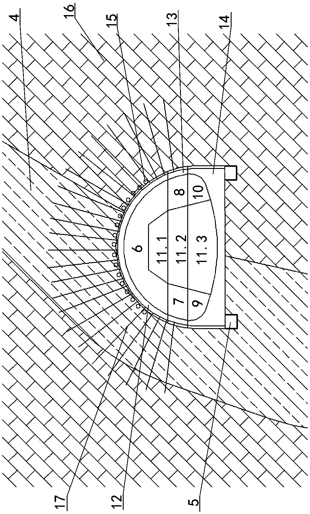 A large-scale karst cave treatment and tunnel excavation method with deep dredging and full filling