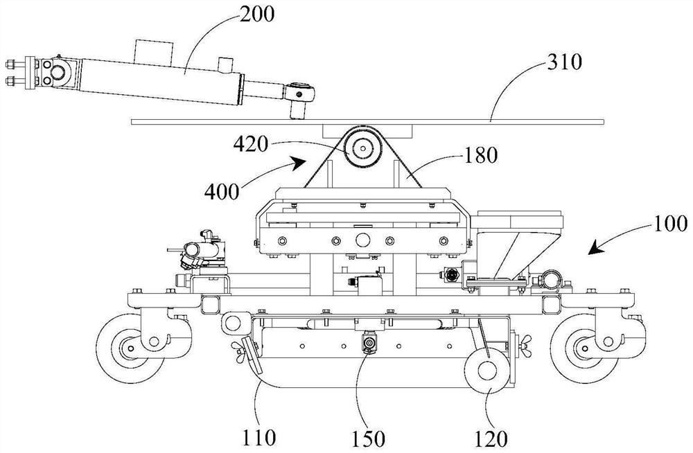 Sweeping device and garbage sweeper