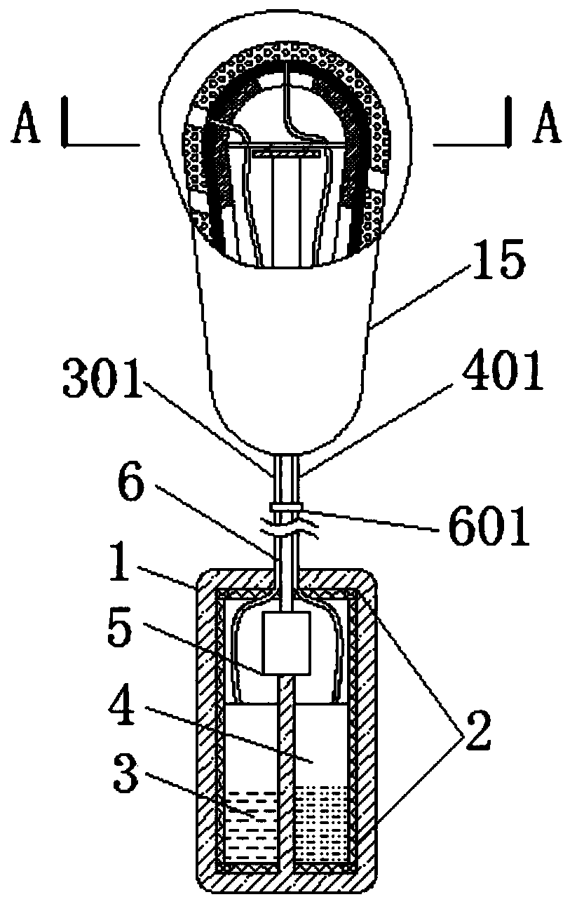 Dual-purpose nursing device for obstetrics and gynecology department and birth canal for thoroughly scraping dirt on inner wall of birth canal