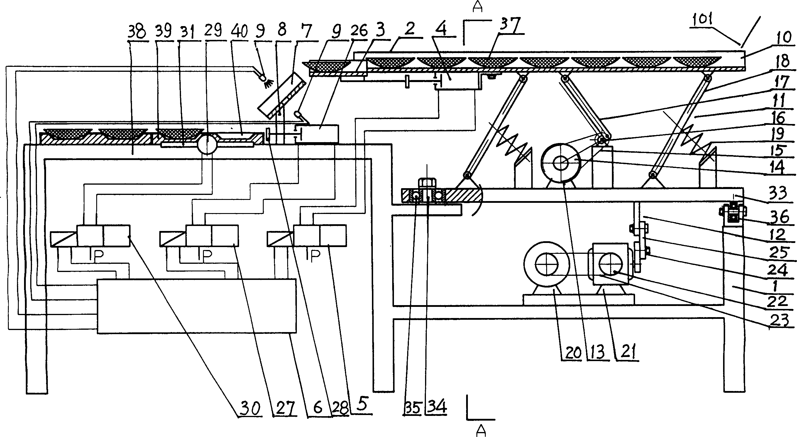 Device for betelnut sheet entering into mould