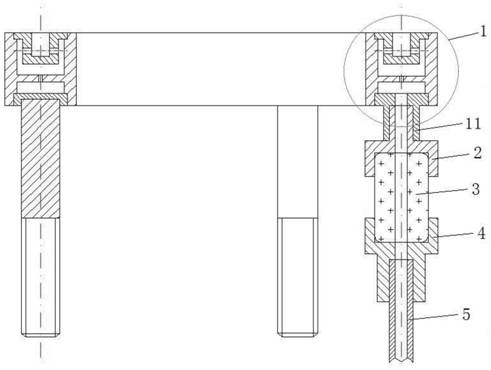 Gas supply and insulation integrated structure of space electric thruster