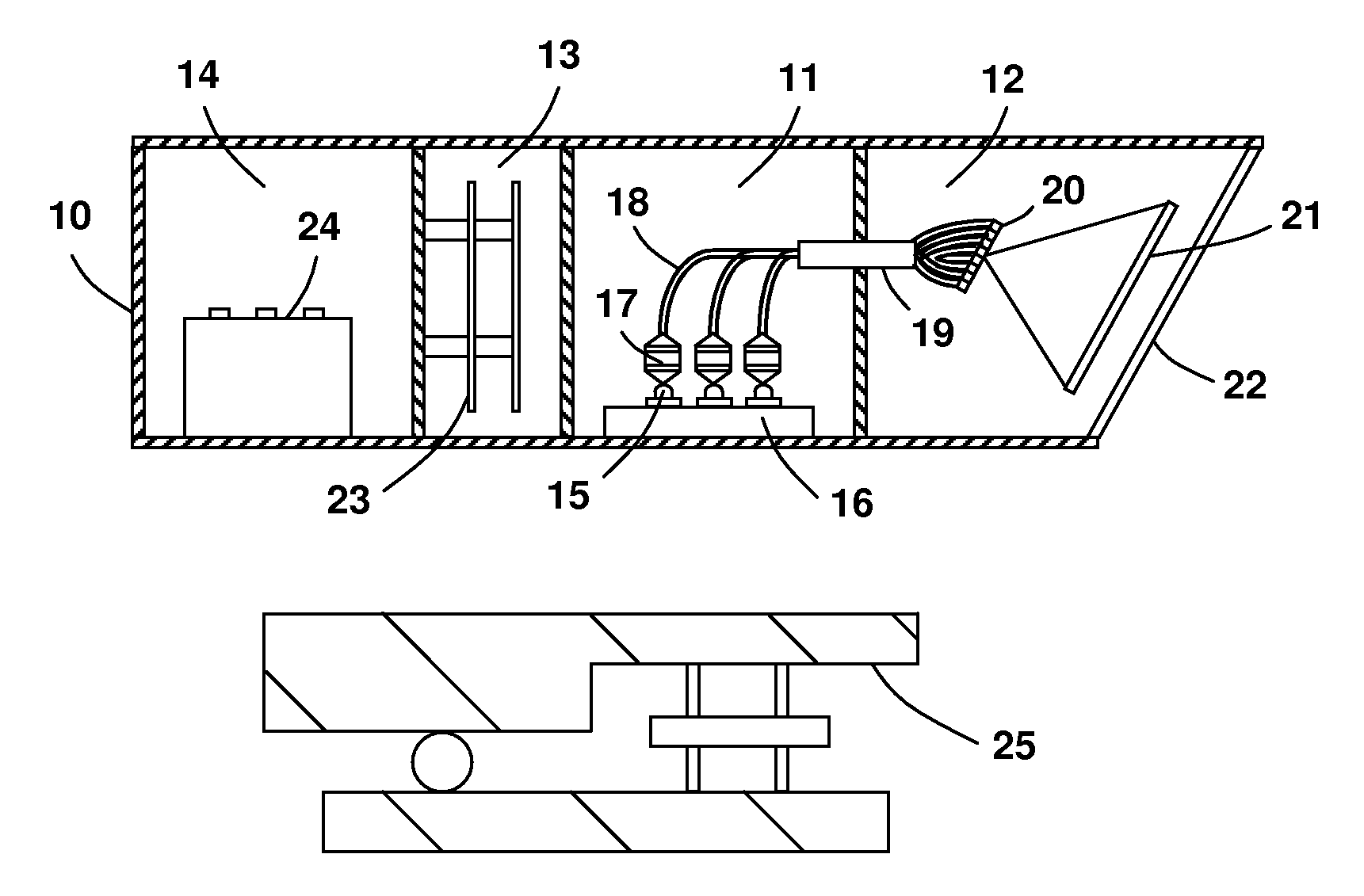 Projection lighting apparatus for marking and demarcation