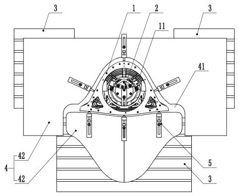 Machining tool for missile shell and clamping method of machining tool