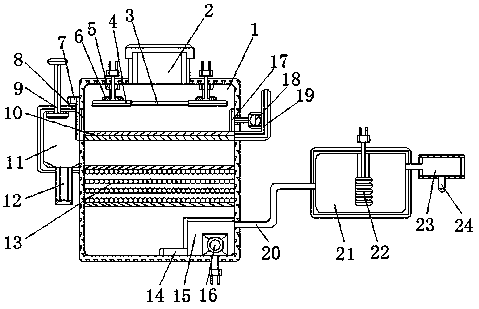 Building engineering sewage and sludge separating and recycling equipment