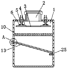 Building engineering sewage and sludge separating and recycling equipment