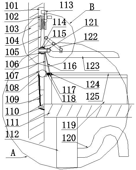 Piston ramp type squatting and sitting dual-purpose water-saving defecation device