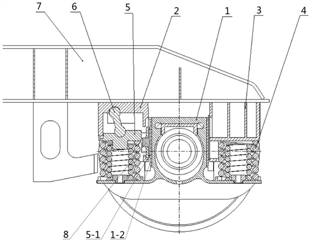 Axle box suspension device and bogie