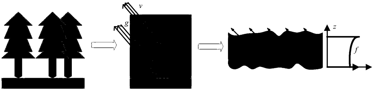 Determination and analysis method for three-layer S-RVoG scattering model of inclined forest area