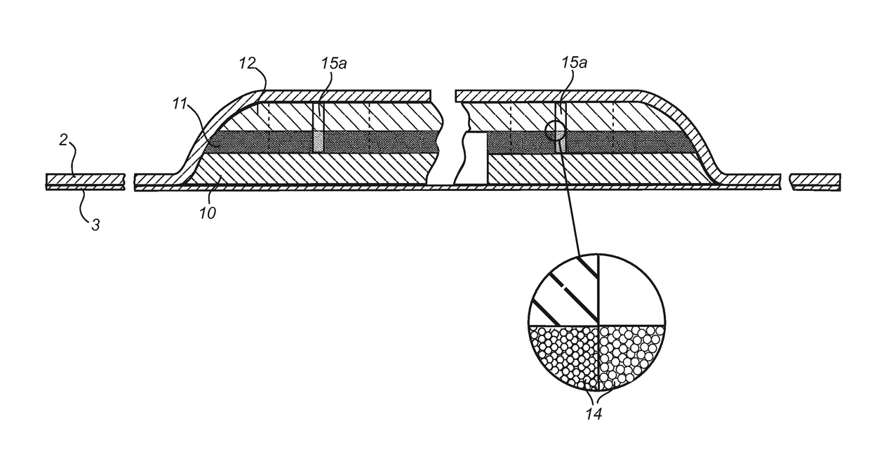 A wound pad and a self-adhesive member comprising a wound pad