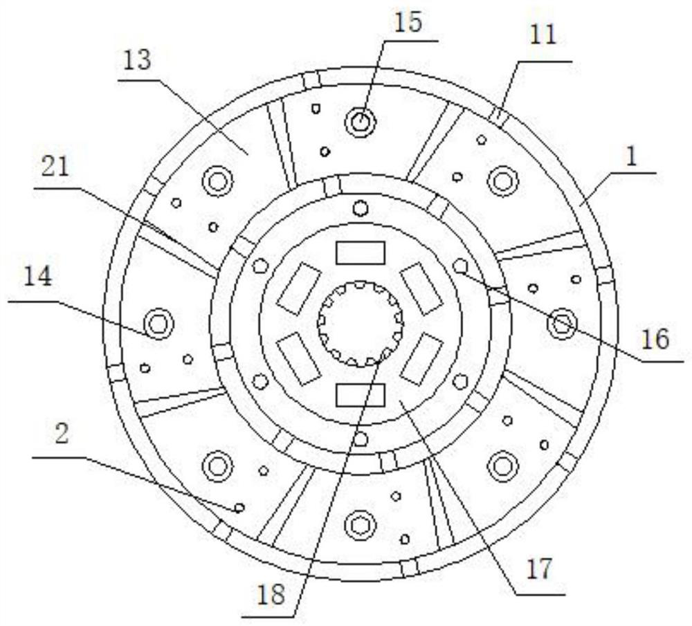 Novel high-precision vibration reduction clutch driven disc assembly