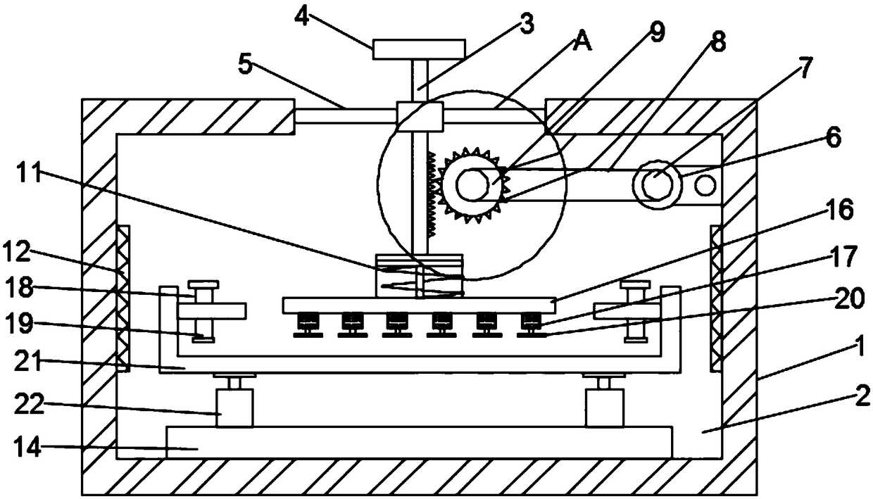 Efficient polishing device used for machining quartz crystals