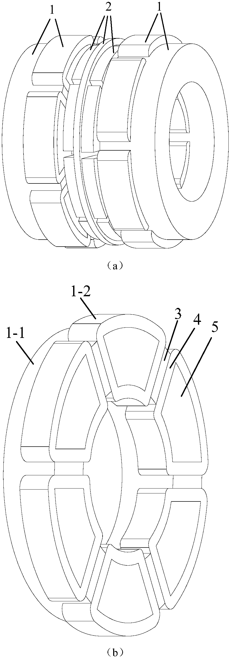 Double-stator permanent magnet synchronous motor