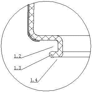 An assembly method for heating explosion-proof glass cup body