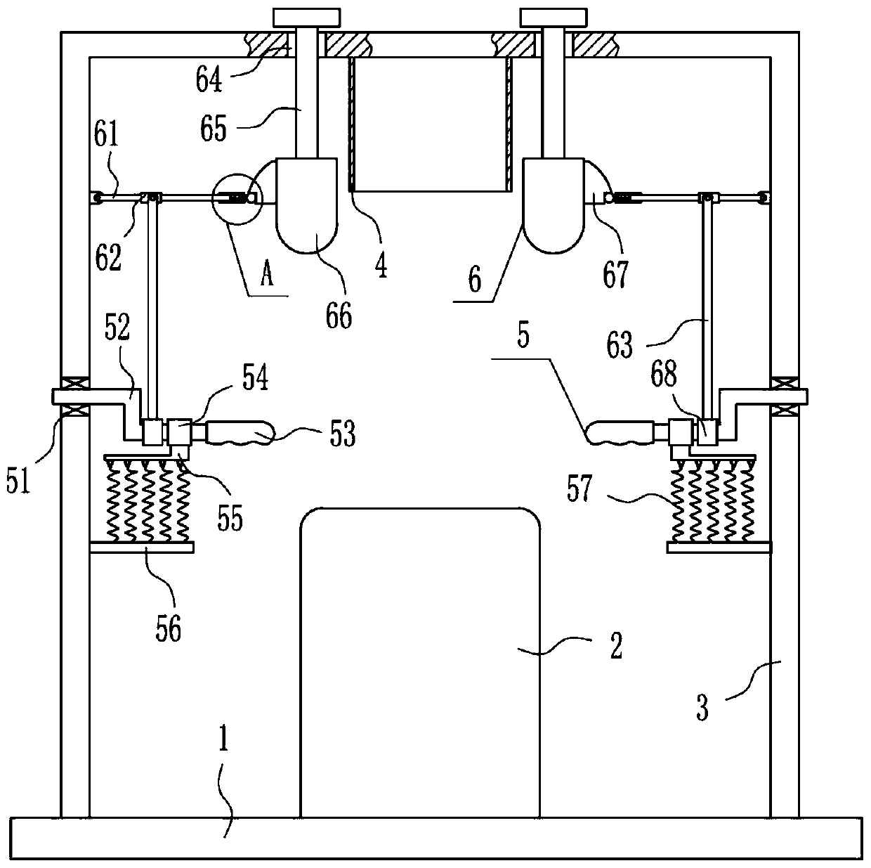 An exercise device with back-beating function for parks