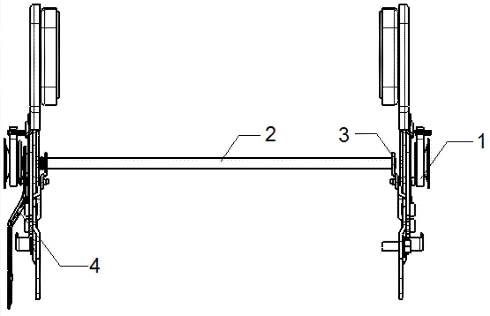 Automobile seat bilateral recliner synchronizing structure