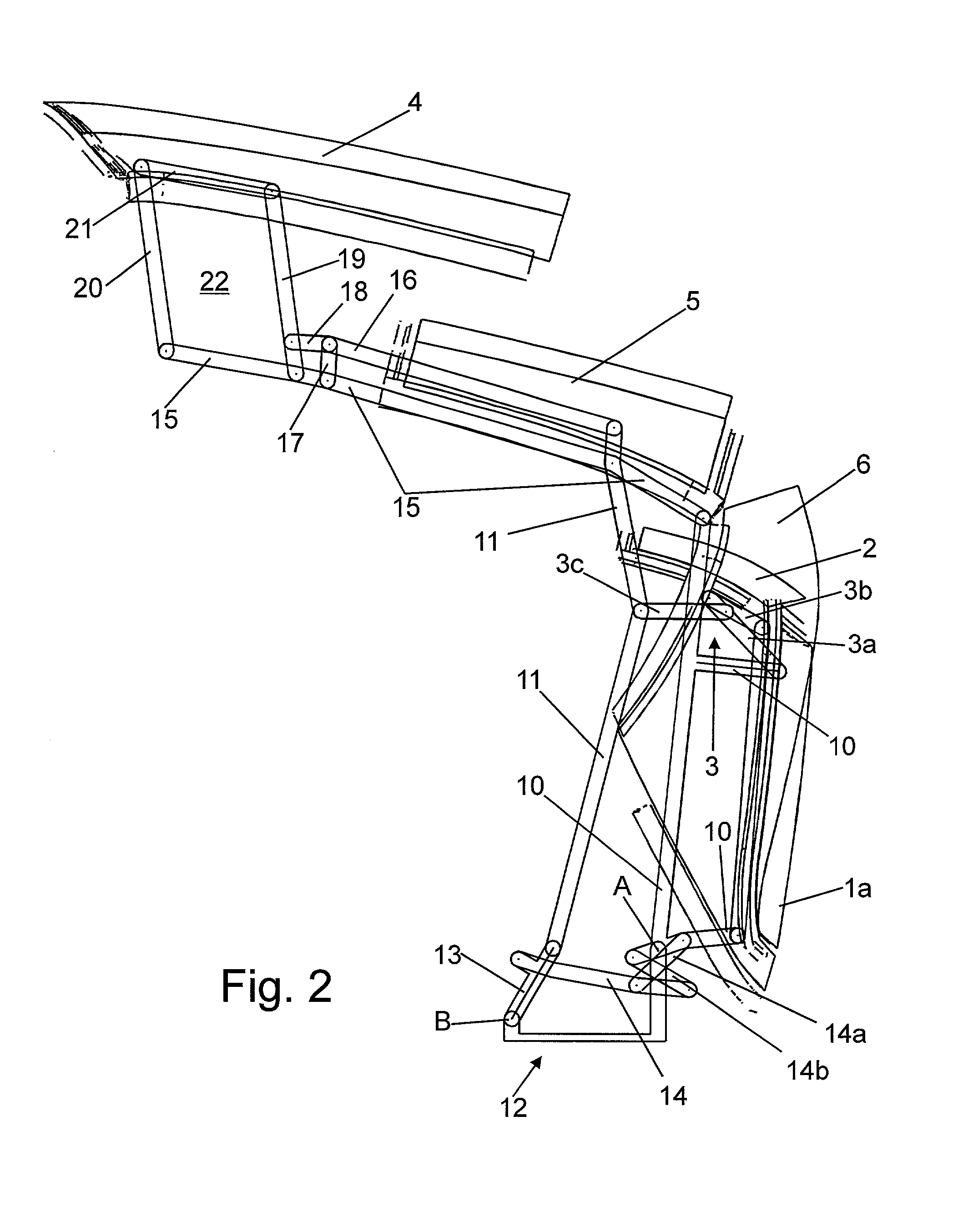 Retractable top with rear-window control