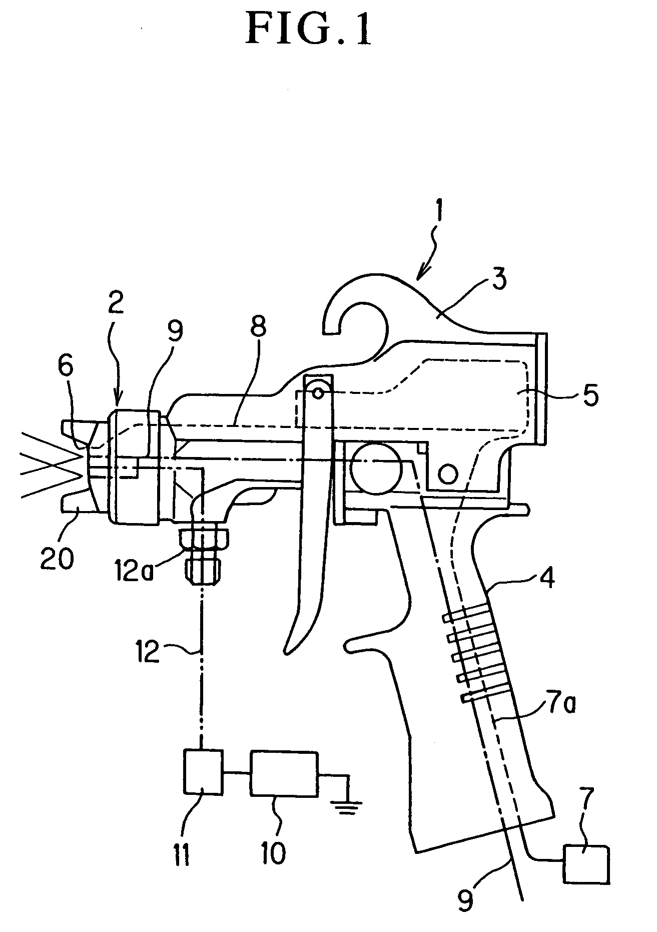 Electrostatic Coating Spray Gun and Electrostatic Coating Method