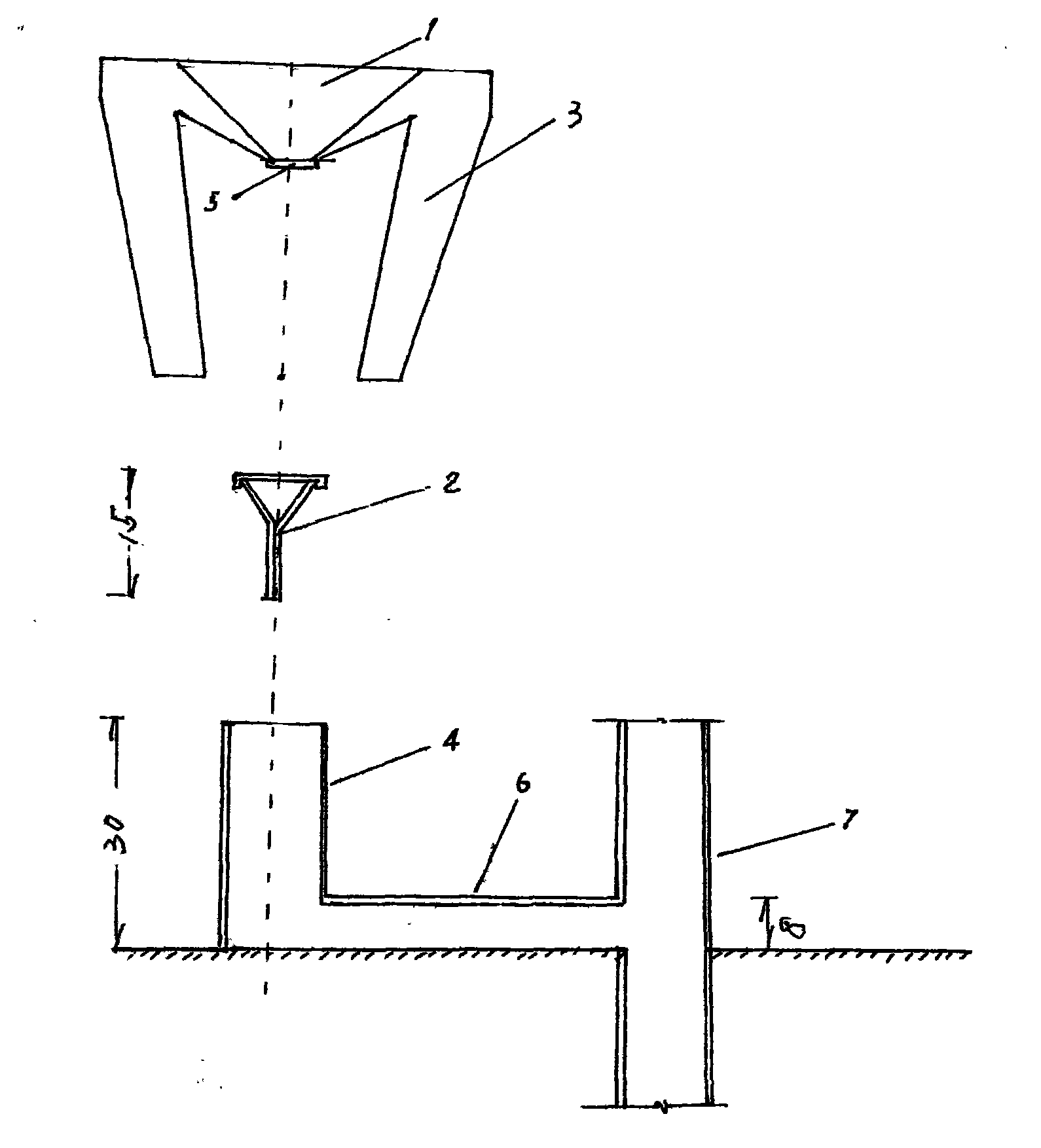 Horizontal closestool system