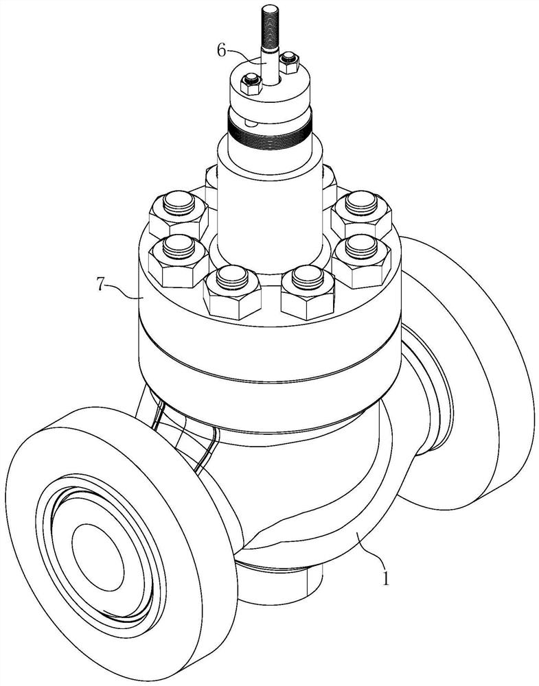 Erosion-resistant balanced regulating valve