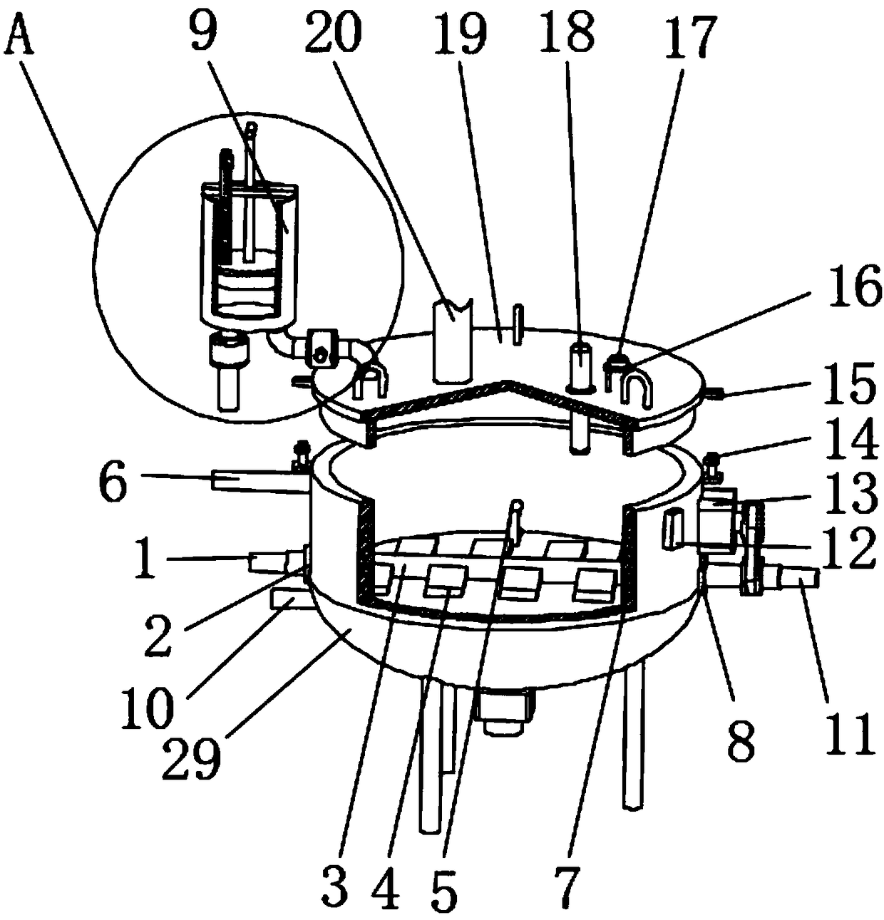 Continuous synthesis device of polyurethane elastomer prepolymer