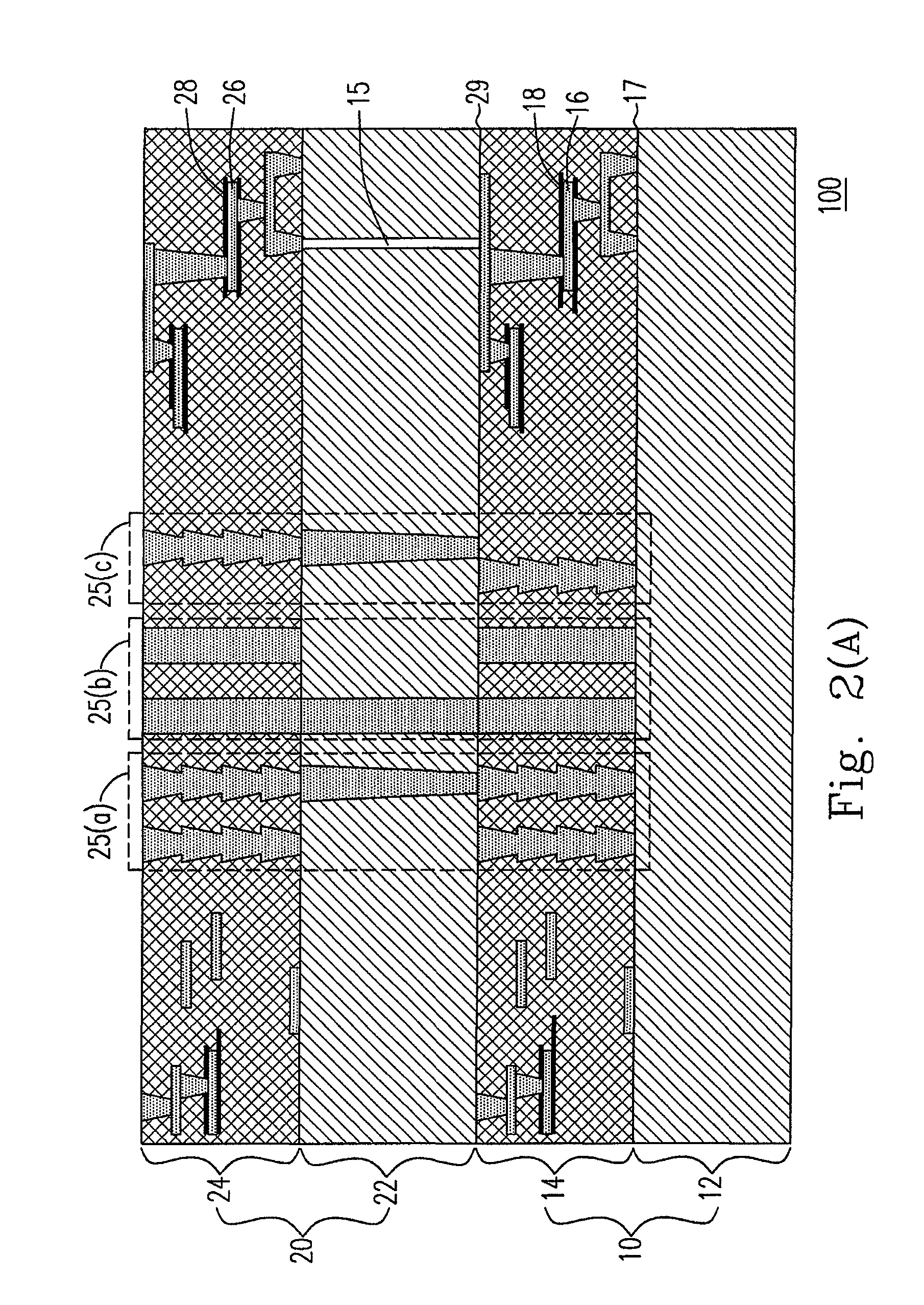 Wafer-to-wafer stack with supporting pedestal