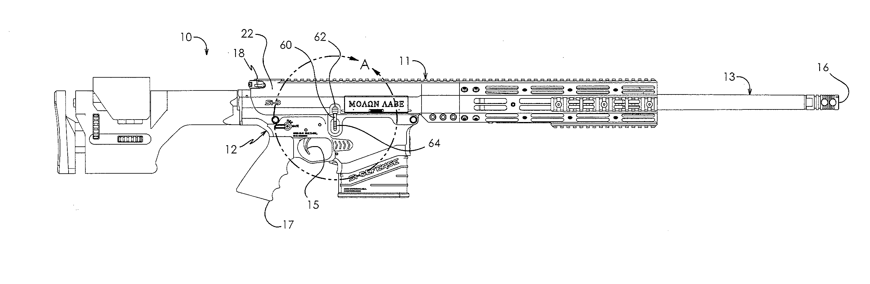 Ambidextrous bolt catch and firearm