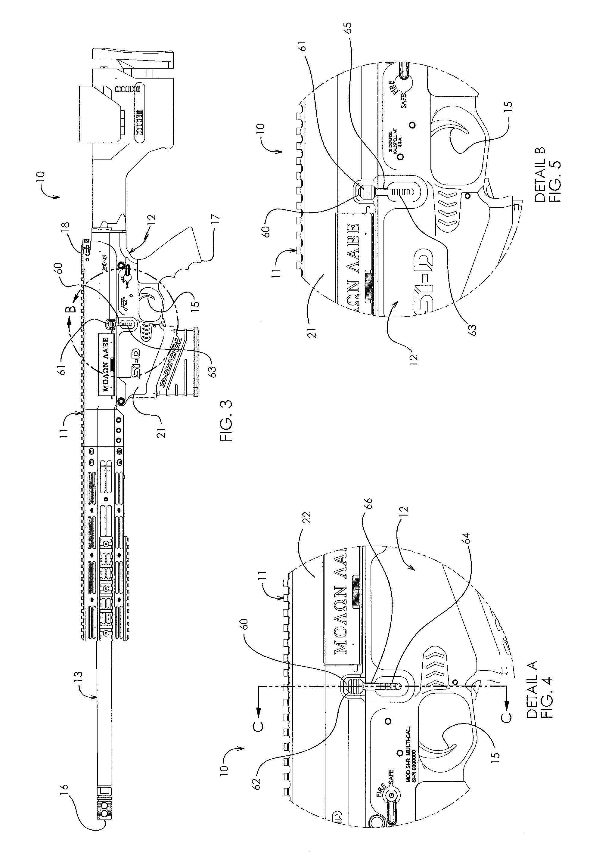 Ambidextrous bolt catch and firearm