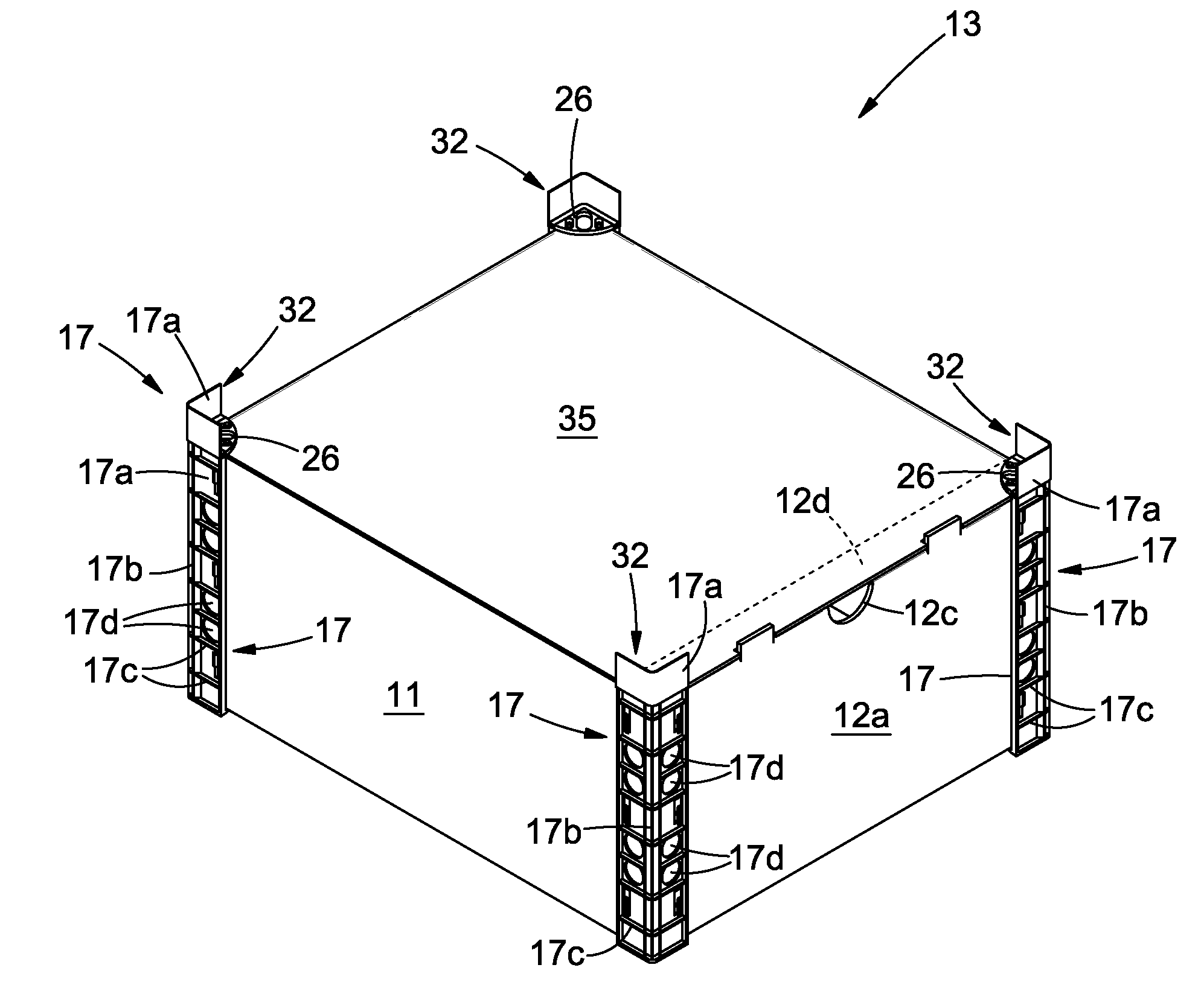 Slide and Clip-In Corner Support