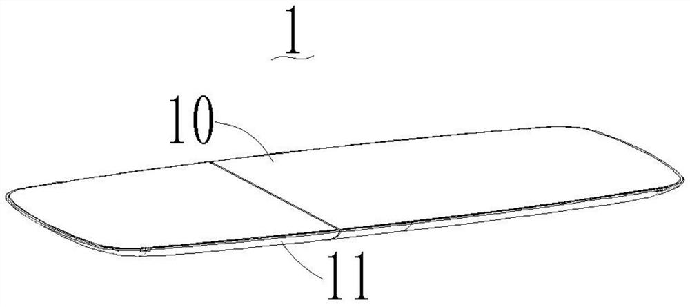 Combined display mirror and mirror surface display equipment