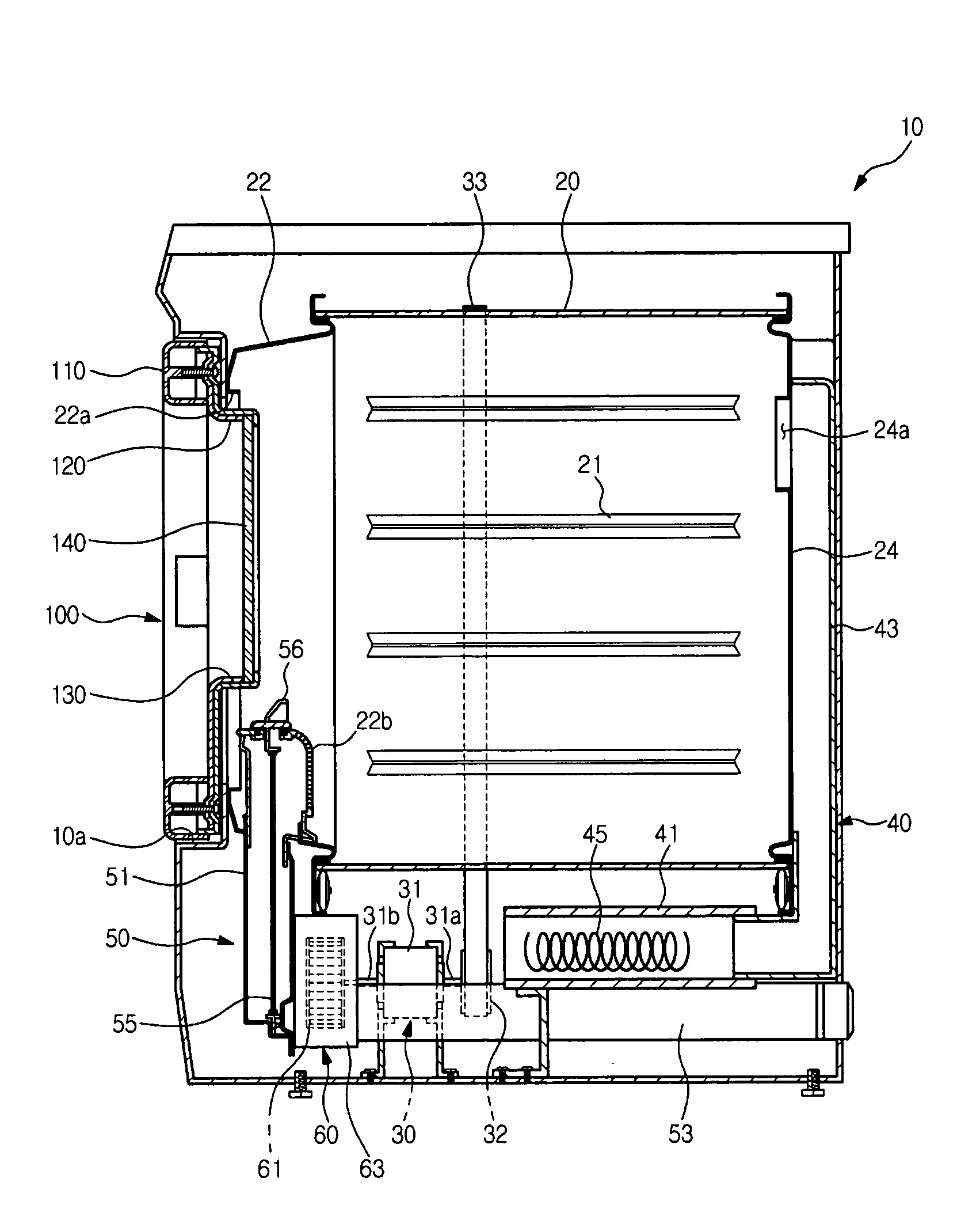 Clothes dryer and door thereof