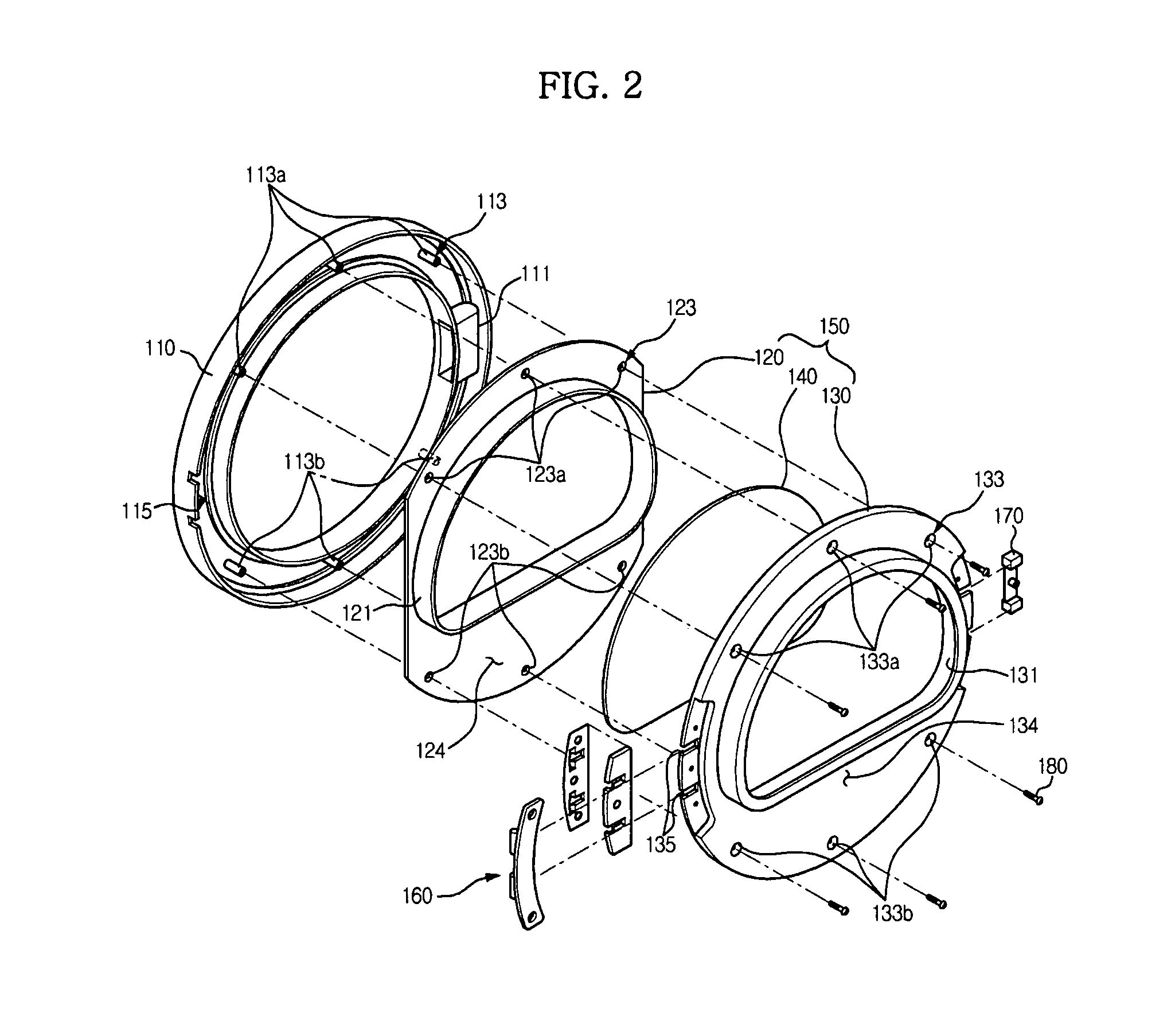 Clothes dryer and door thereof