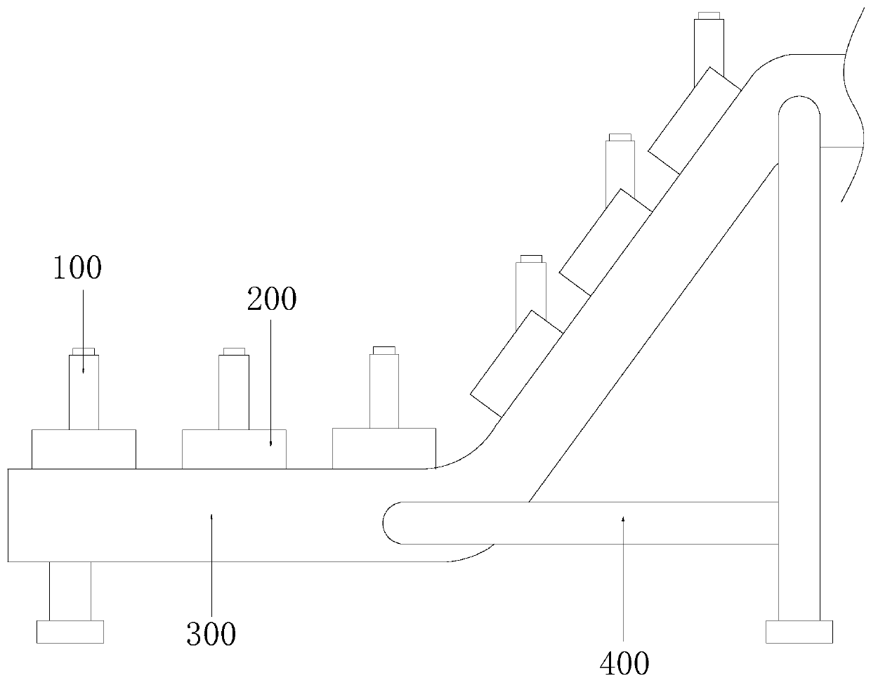 Tanking chain plate assembly line for lubricating oil