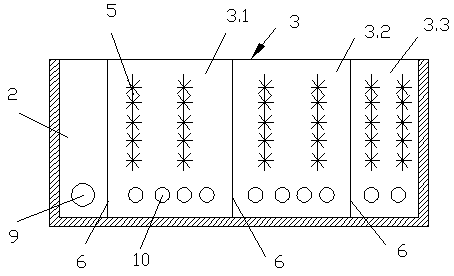 Biological multiplication sewage treatment plant lowering denitrification carbon source demand and treatment method thereof