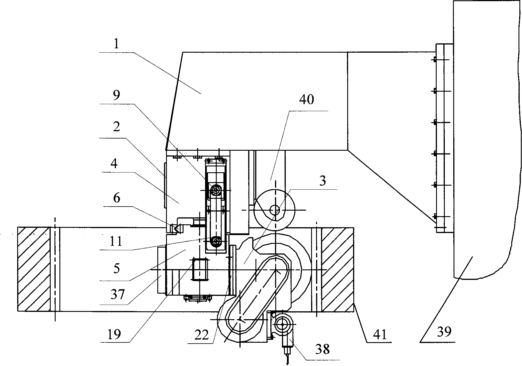 Universal grinding carriage for internal gears and external gears of formed grinding wheel gear grinding machine