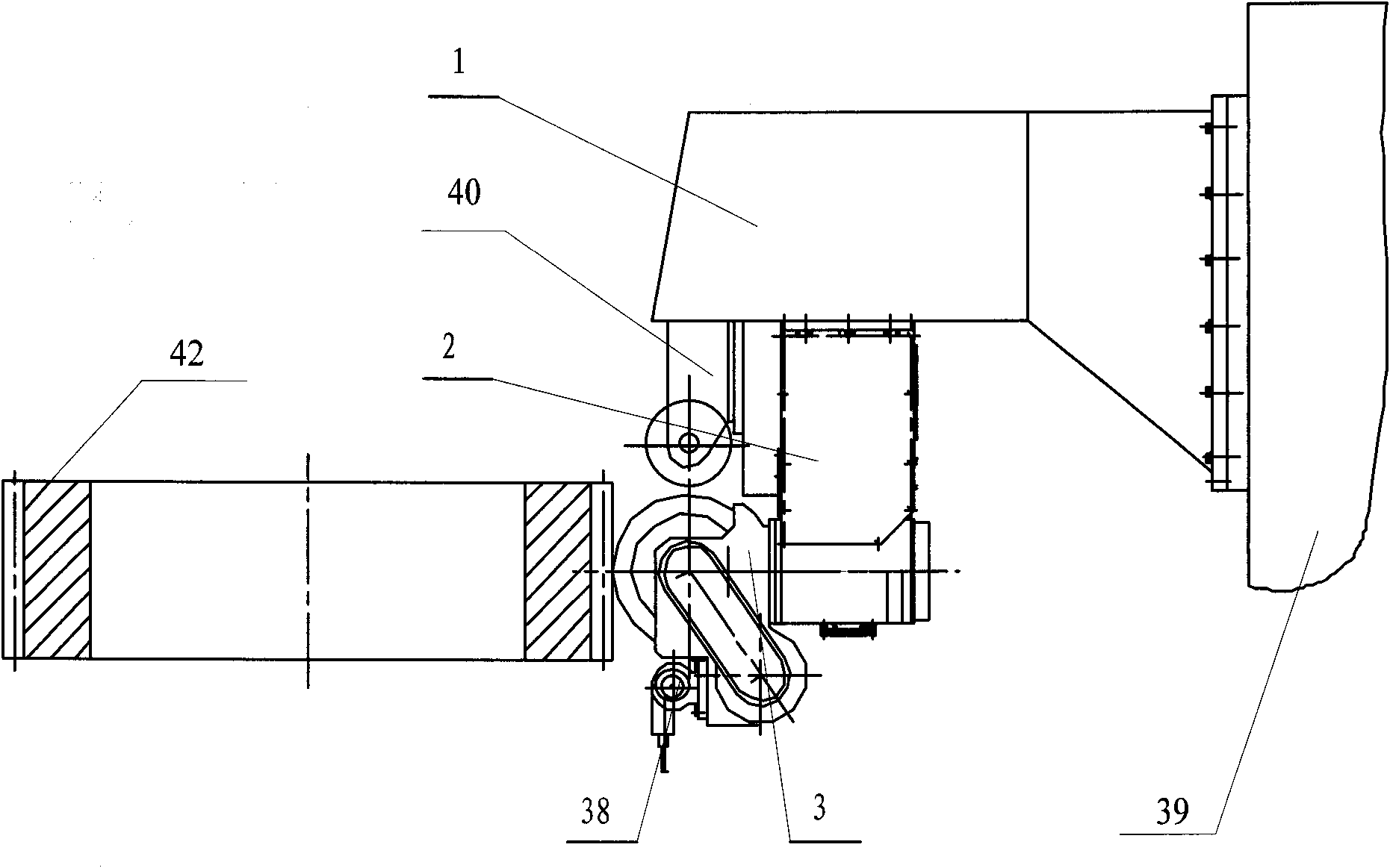 Universal grinding carriage for internal gears and external gears of formed grinding wheel gear grinding machine