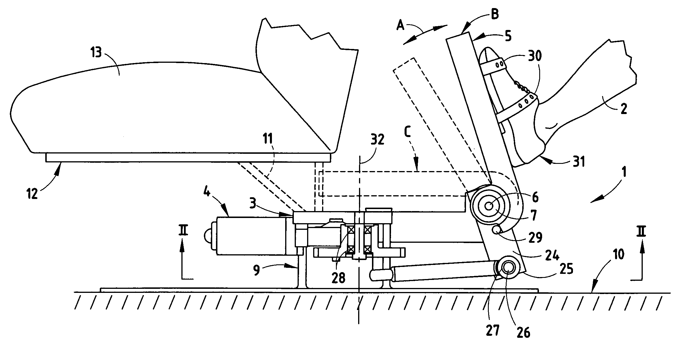 Exerciser device for lower legs