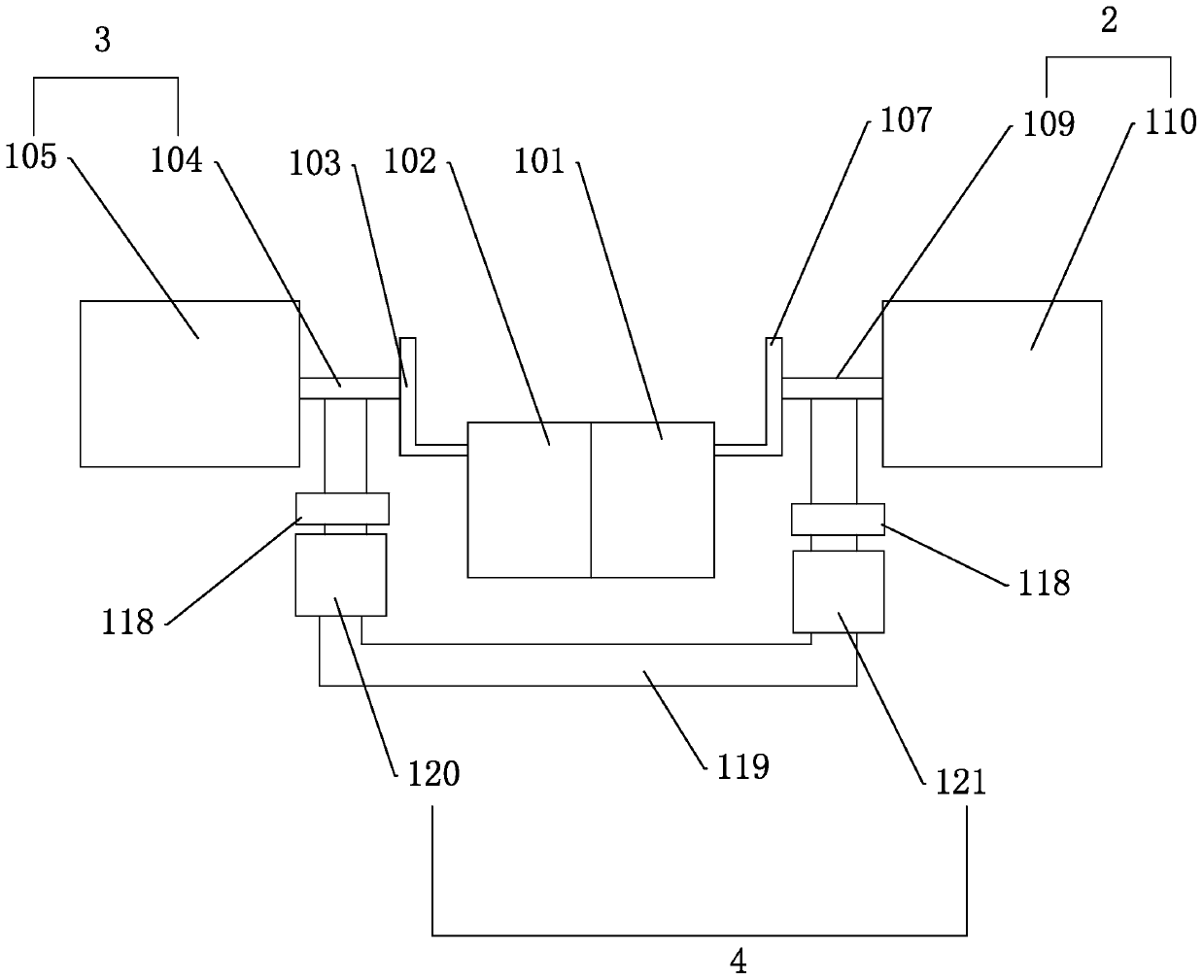 Water supply disinfection treatment system and process method