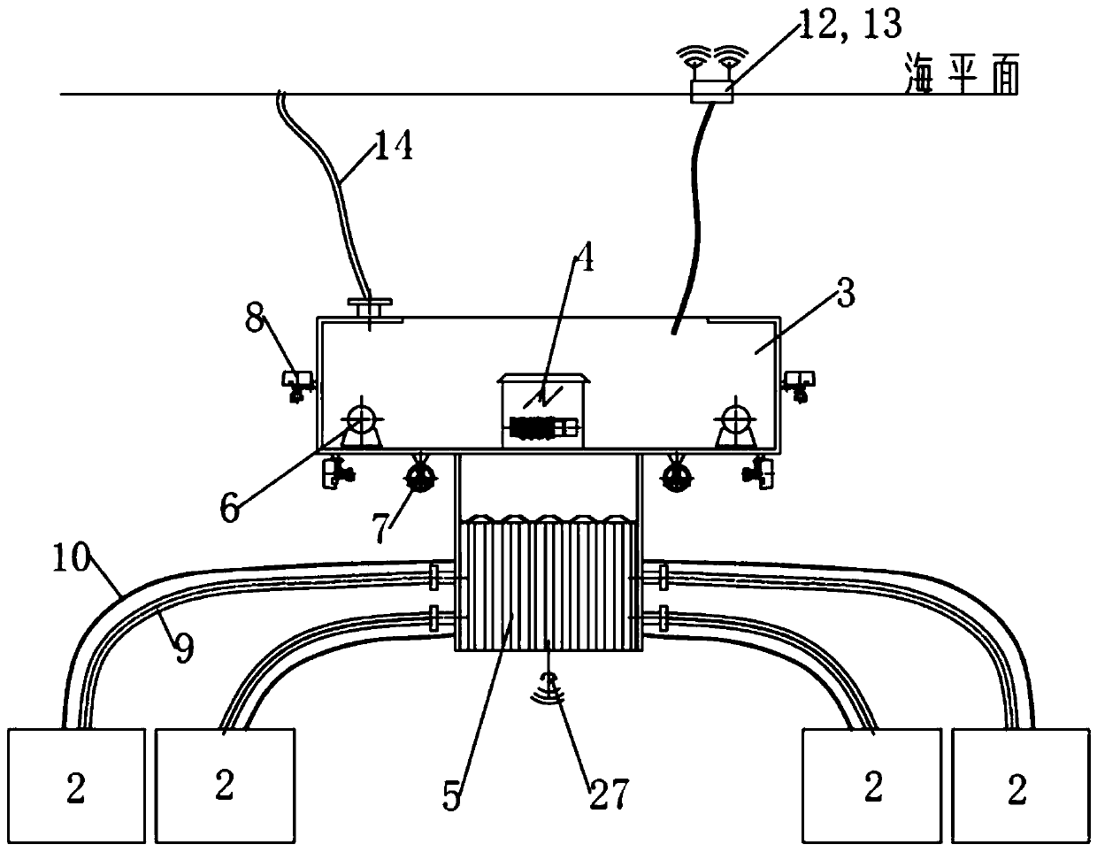 Distributed all-weather deep-sea mining system