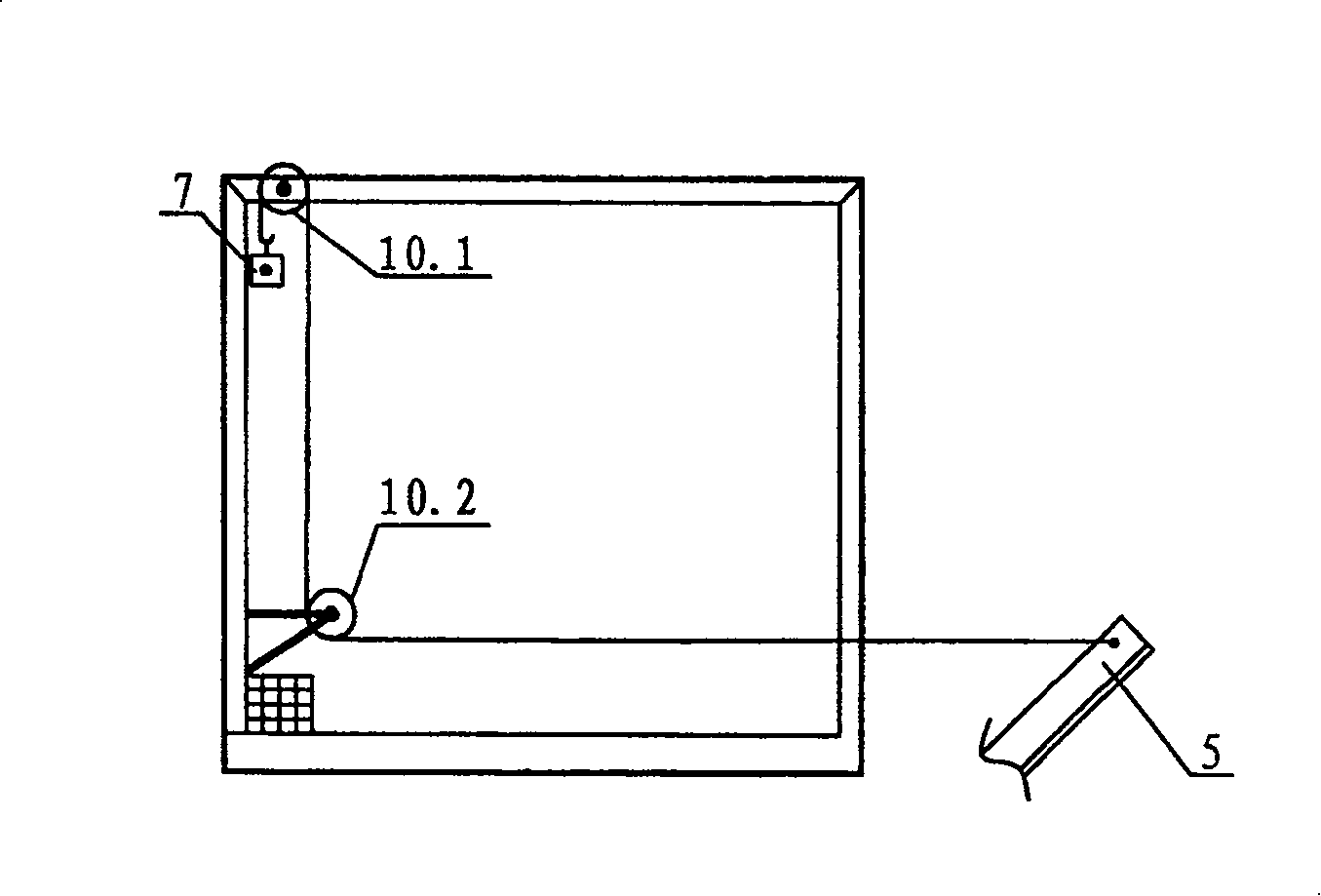 Sedimentation pond for water treatment and mud-scraping machine