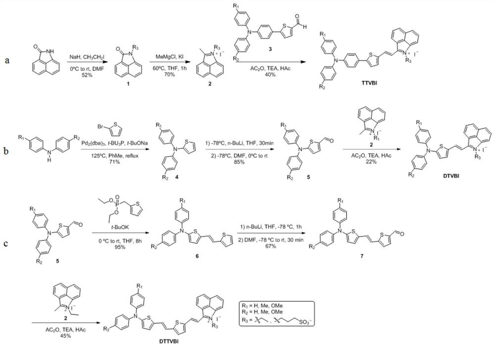 PH reversibly activated near-infrared two-region aggregation-induced emission type I photosensitizer and application thereof