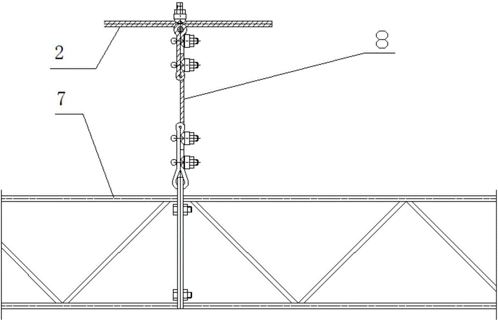 Suspension type single-row fish blocking electric fence