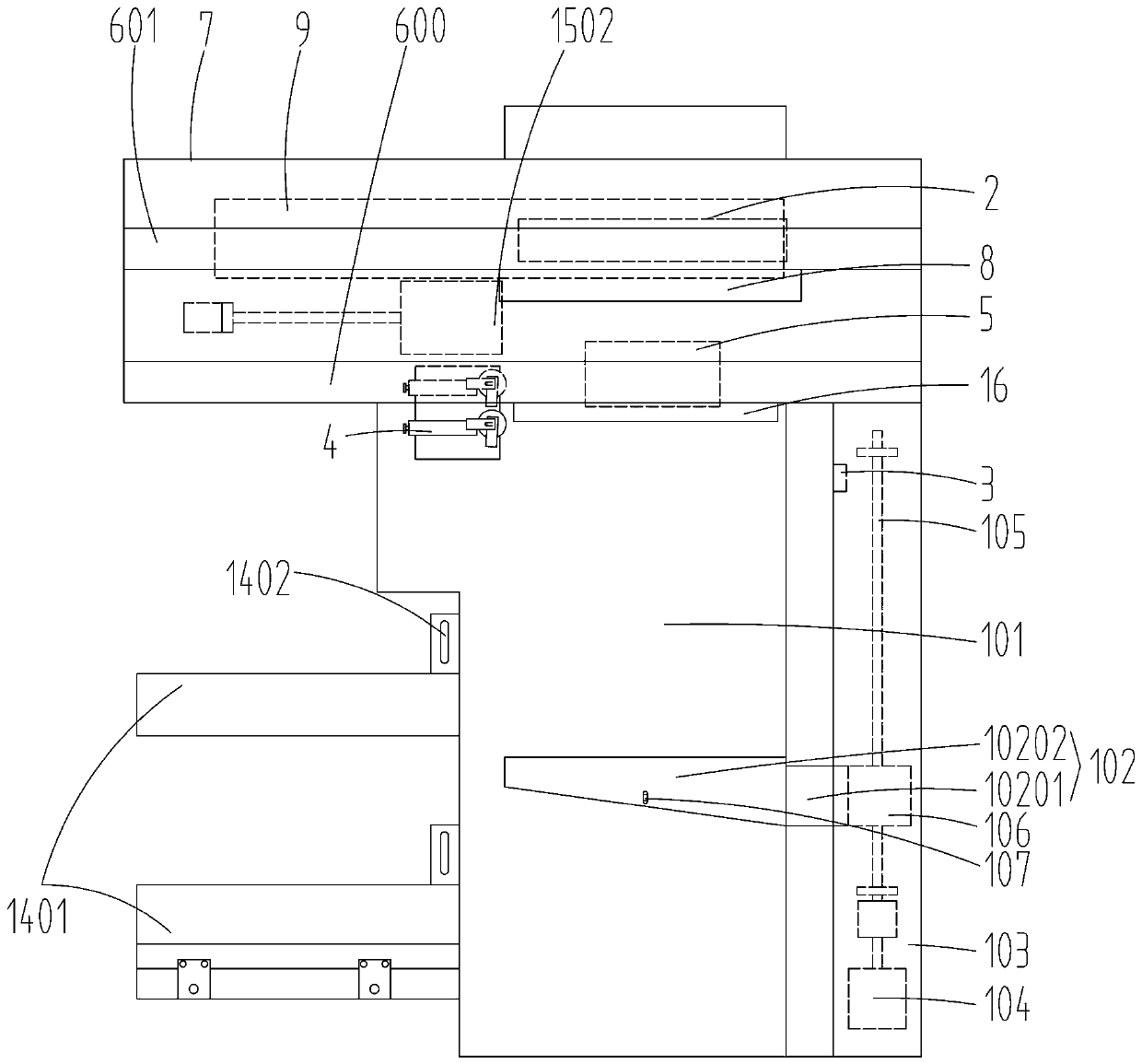 Wood automatic transverse cutting machine