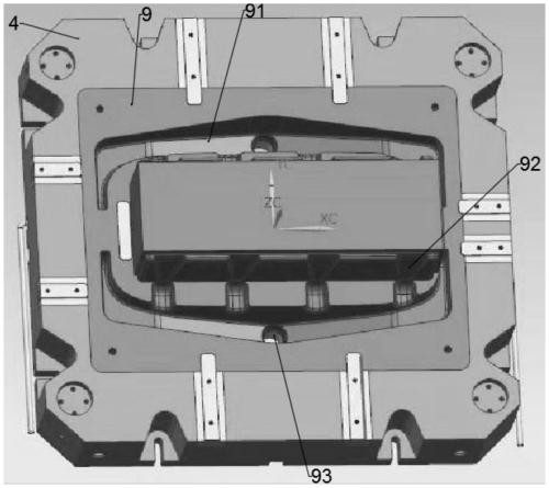 Radiator case for maglev train and casting method thereof