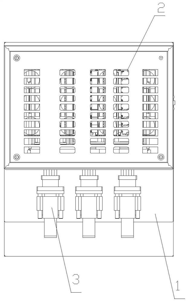 Square battery charge-discharge test motion mechanism and application method