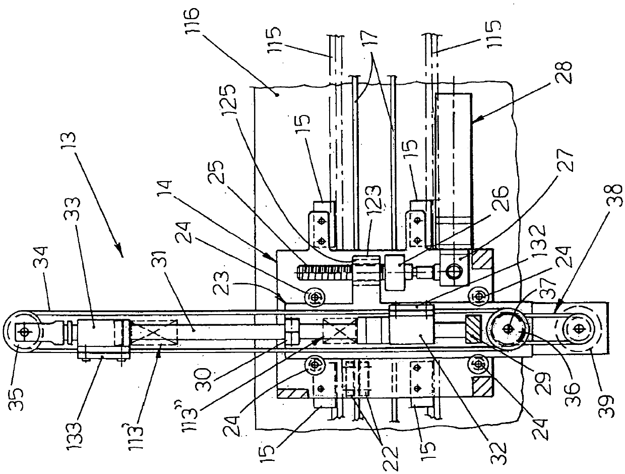 Wrapping machine for single or grouped and/or stacked products, in packs of thermoplastic material obtained from film unwound from a reel and related operating method